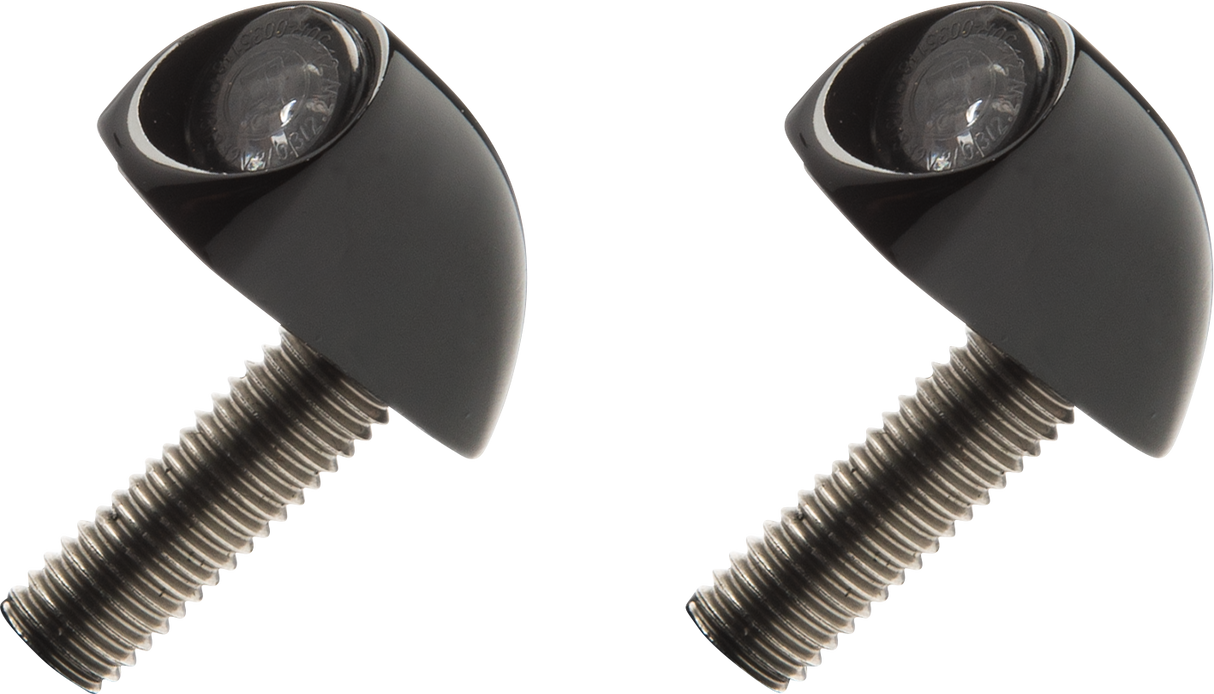 Luces intermitentes traseras tipo bala KODLIN MOTORCYCLE 3-1 - Lisas - Negras K68463