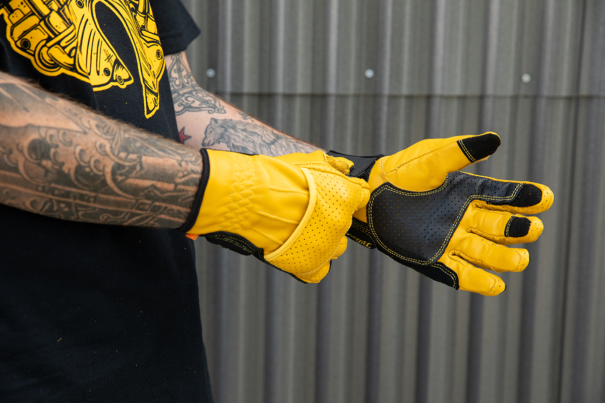 Guantes BILTWELL Borrego - Dorado/Negro - 2XL 1506-0701-306