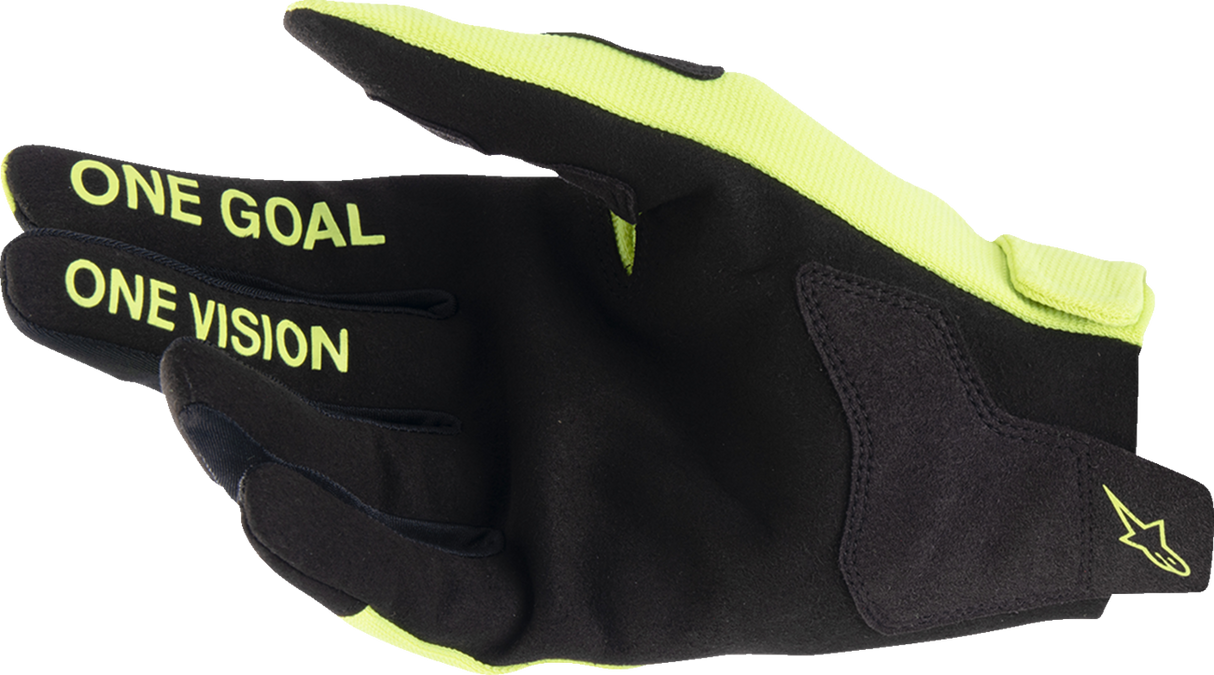 Guantes ALPINESTARS Radar para jóvenes - Amarillo flúor/Negro - XS 3541824-551-XS