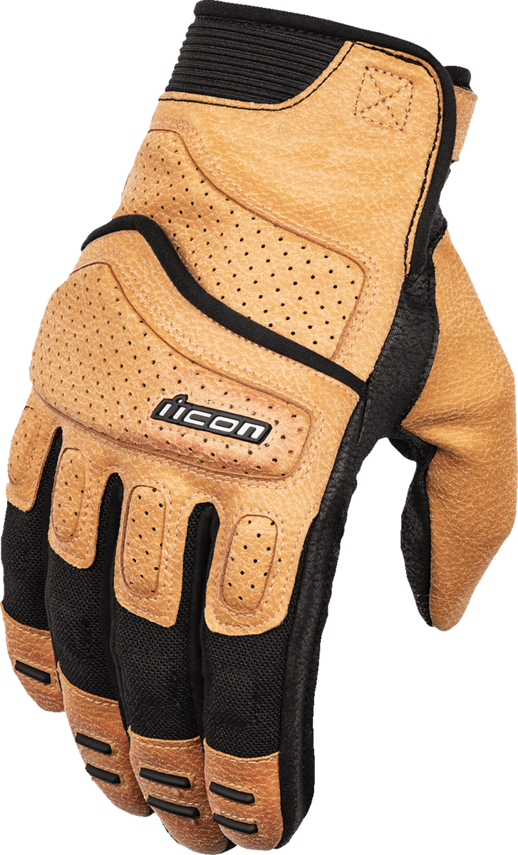 ICON Superduty3™ Motorcycle Gloves Tan XL | Sixty61