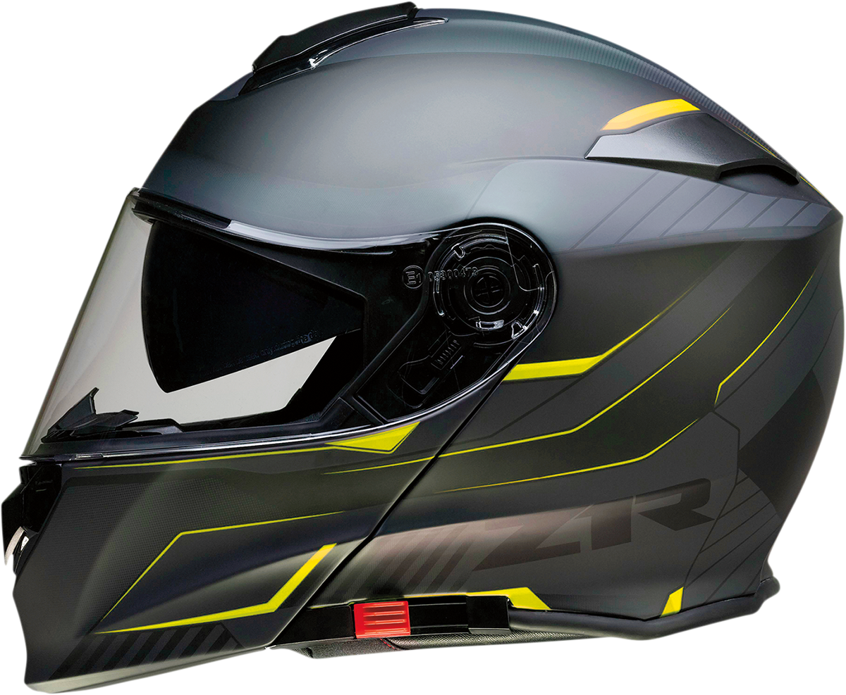 Casco de motocicleta Z1R Solaris - Scythe - Negro/Alta visibilidad - Talla pequeña 0100-2041