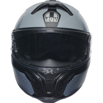 AGV Tourmodular Motorcycle Helmet - Textour - Matte Black/Gray - Small 211251F2OY100S