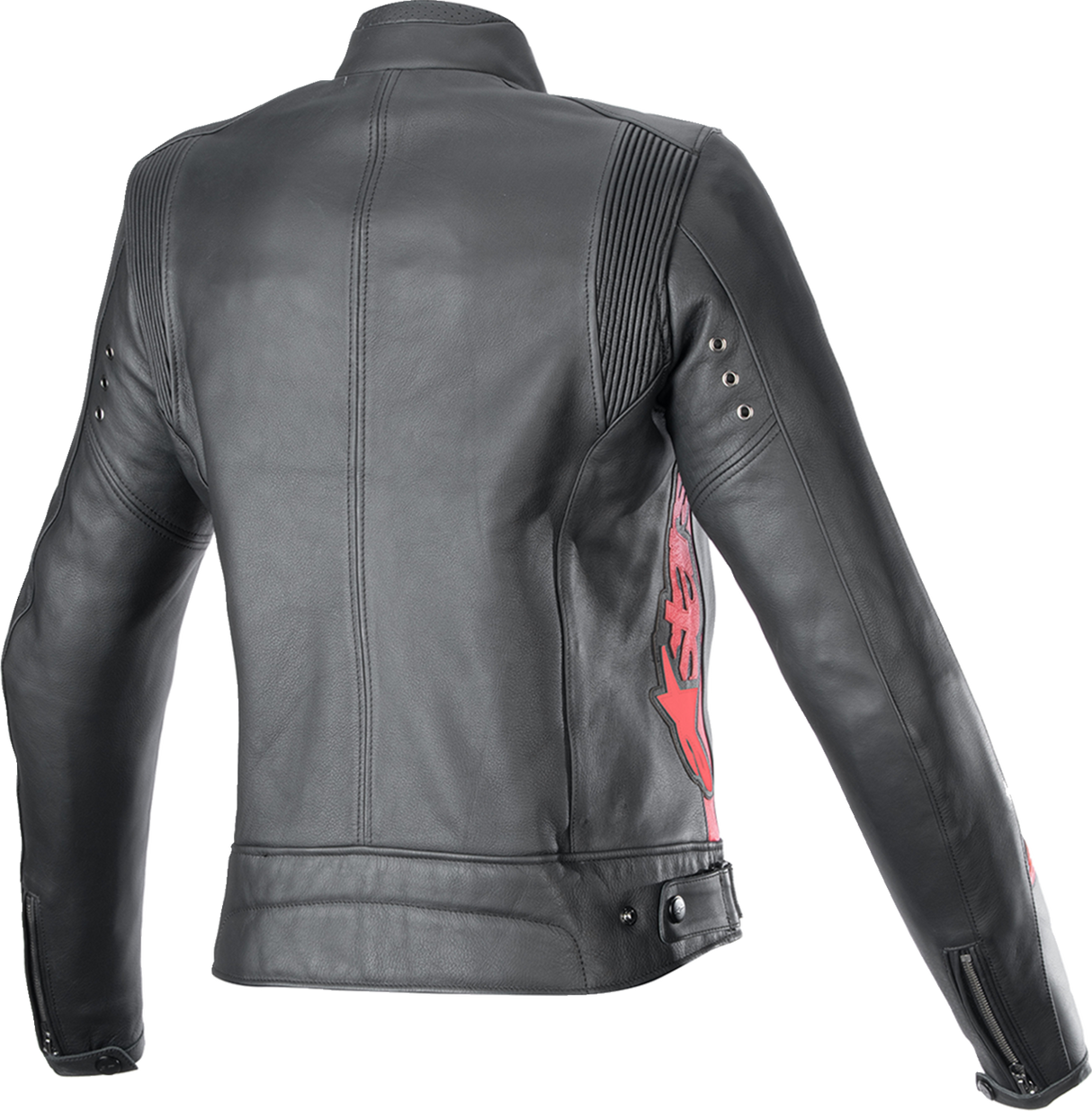 Chaqueta de cuero Stella Dyno para mujer de ALPINESTARS - Negro/Rojo Alto - L 3113924-1346-L