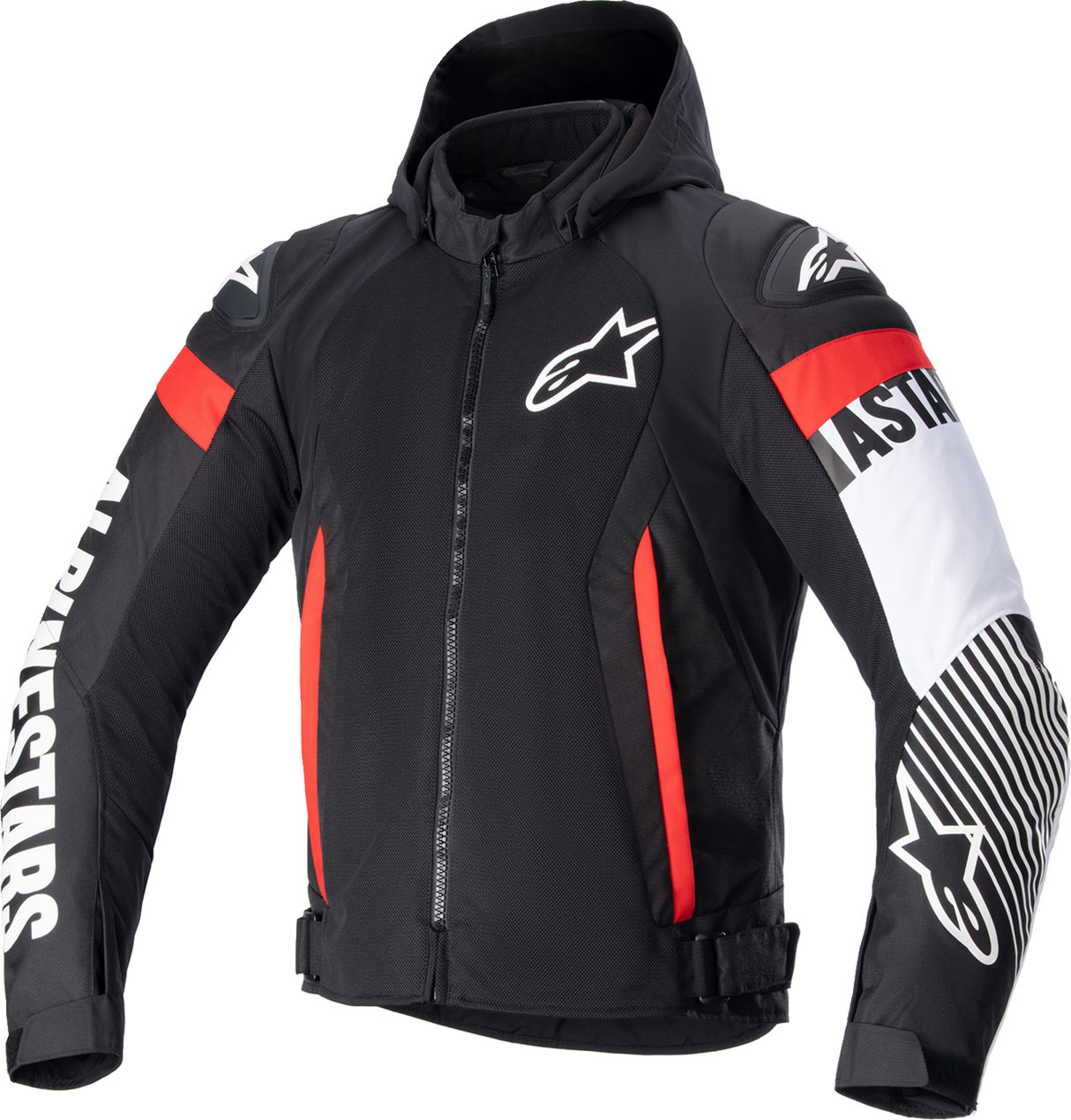 Chaqueta ALPINESTARS Zaca Air - Negro/Blanco/Rojo - Talla L 3306423-1231-L