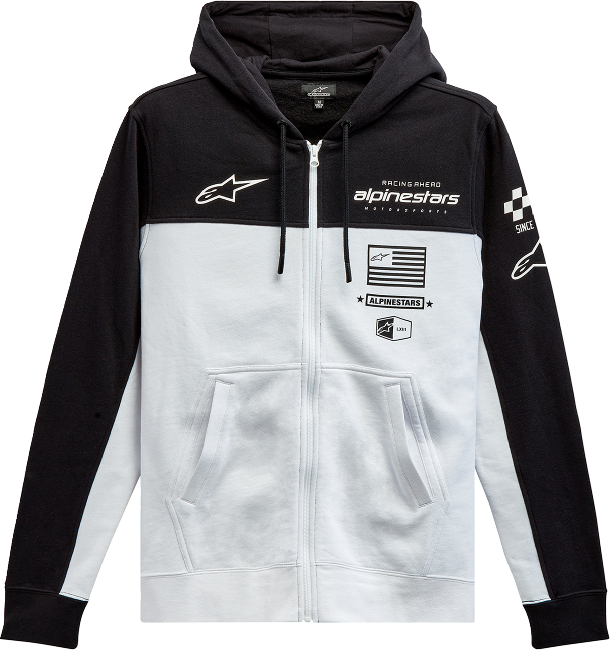 Sudadera con capucha ALPINESTARS H Block - Negro/Blanco - XL 1213510701020XL