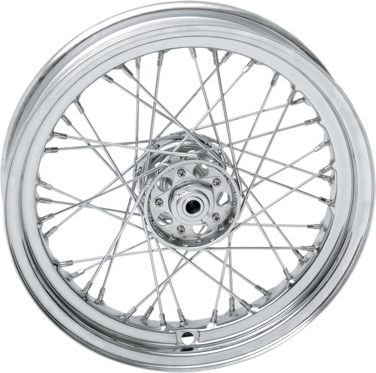ESPECIALIDADES DE DRAG Rueda delantera/trasera - Disco simple/Sin ABS - Cromada - 16"x3.00" - '36-'66 FL 64440