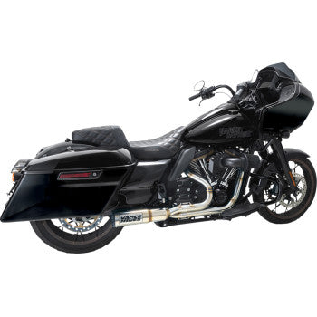 Sistema de escape de alto rendimiento 2 en 1 VANCE & HINES - Cepillado - Touring 27321-22