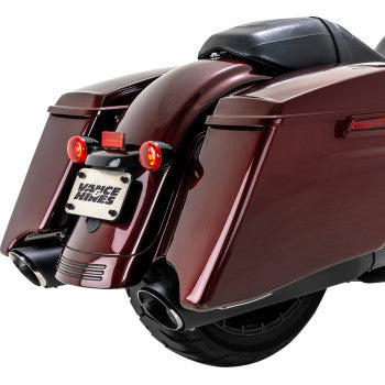 Silenciador redondo deslizante VANCE & HINES Twin Slash - Negro 46672