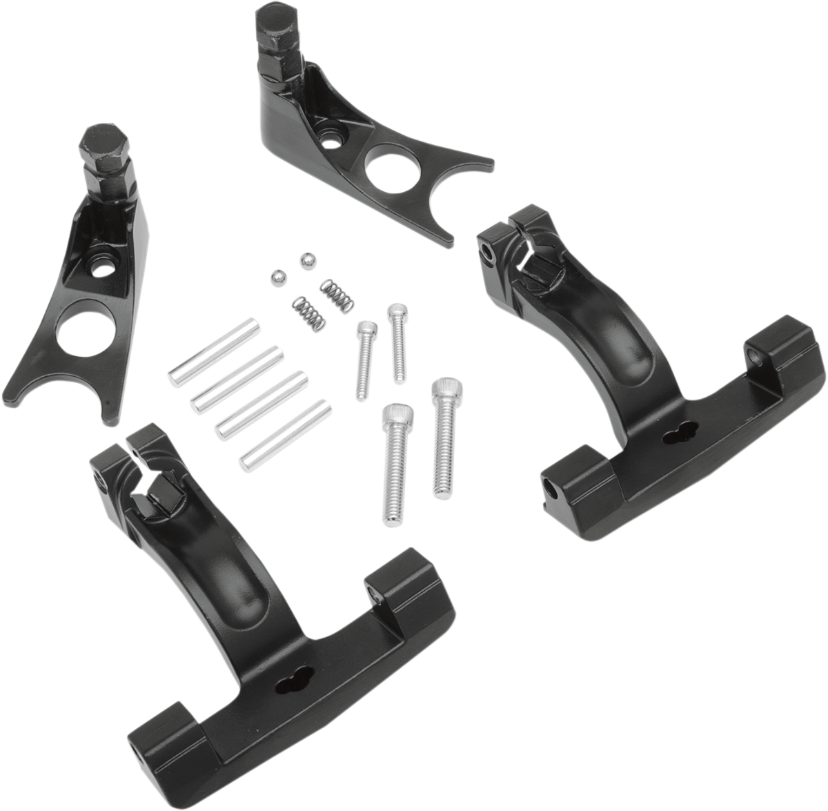 Soporte para plataforma de pasajero DRAG SPECIALTIES - Negro - FLST P17-0411B
