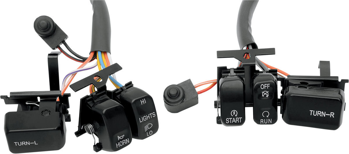 Kit de interruptores DRAG SPECIALTIES - Negro H18-0335B