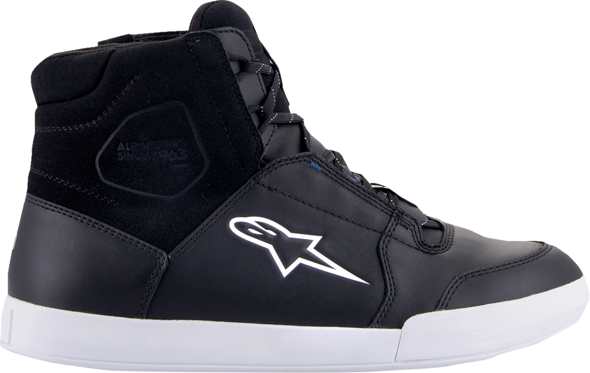 Zapatos ALPINESTARS Chrome - Impermeables - Negro/Blanco - Talla 8.5 (EE. UU.) 2543123-157-8.5