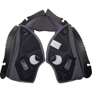 Almohadillas para mejillas AGV Pista GP RR - Gris/Cian - XL 201850005623GXL