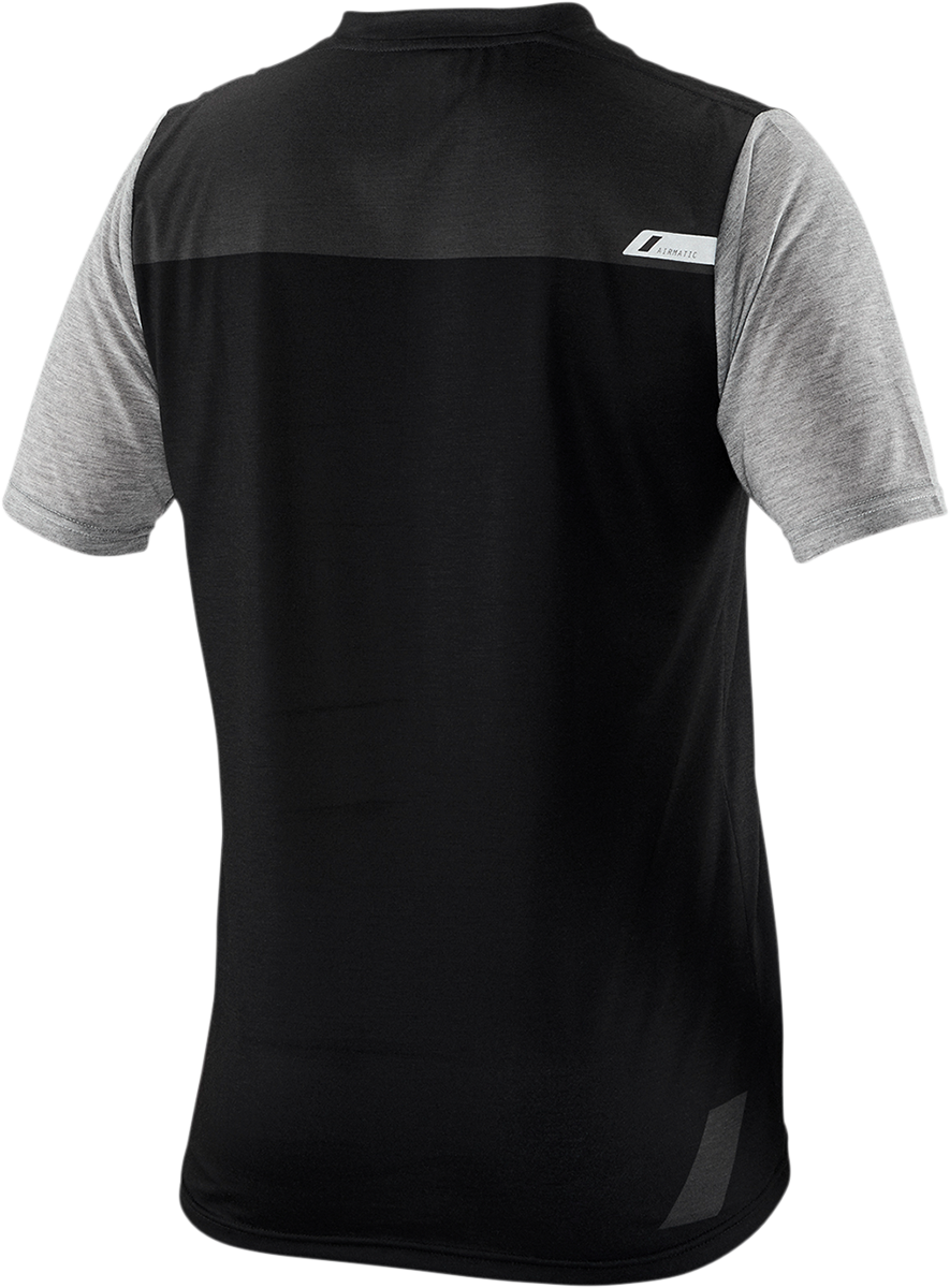 Jersey 100% Airmatic - Manga corta - Negro/Carbón - Talla mediana 41312-057-11