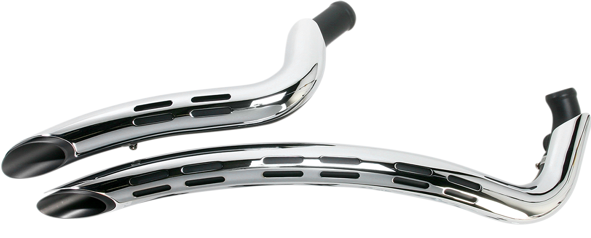 Escape Bassani Xhaust Sweeper en negro/cromado para Harley-Davidson Softail (1986-2016), Softail Rocker (2007-2011), Softail Breakout (2013-2016), Dyna (2006-2017) y 1SD2F