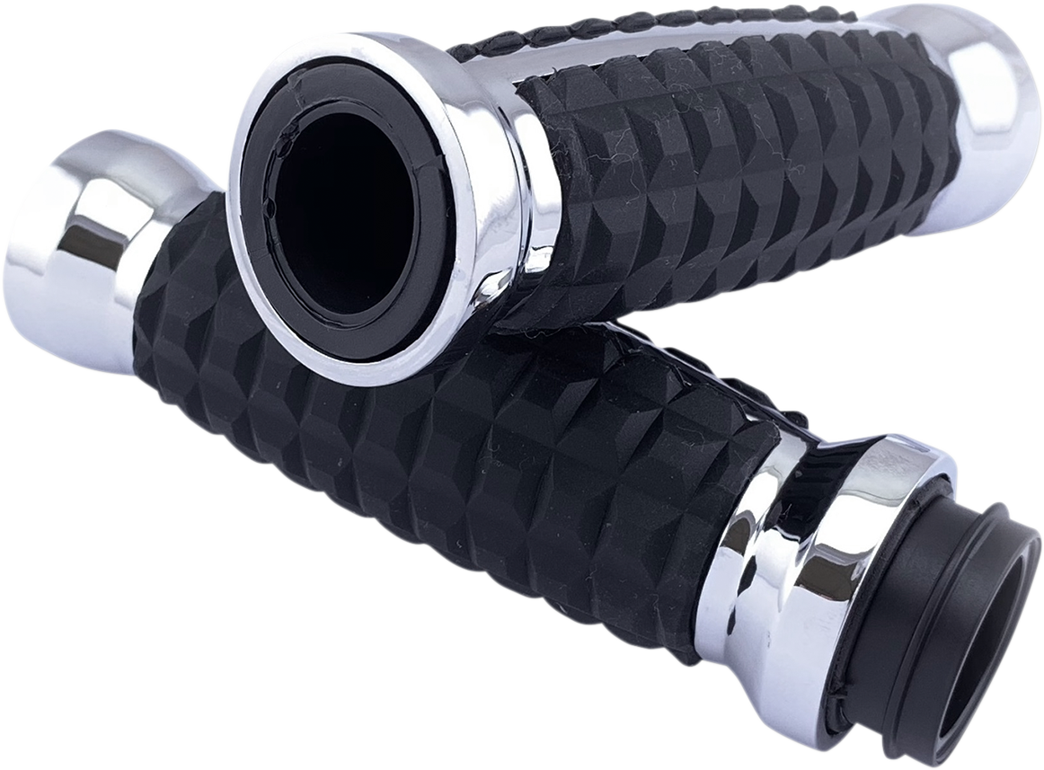 Empuñaduras DRAG SPECIALTIES - Granada - TBW - Cromadas H17-05C6CT