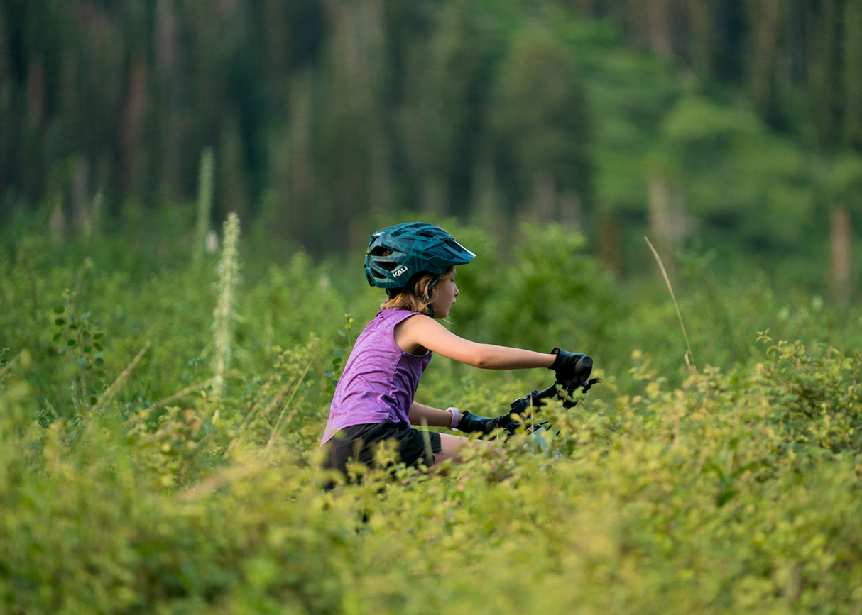 Casco de bicicleta KALI Youth Chakra Plus - Pirámide - Verde azulado mate 0221421122