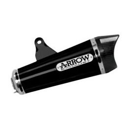 Silenciador Arrow Honda CB 125 F 15/16 Nichrom Dark X-Kone homologado con tapa de carbono para colector Arrow 51517xkn