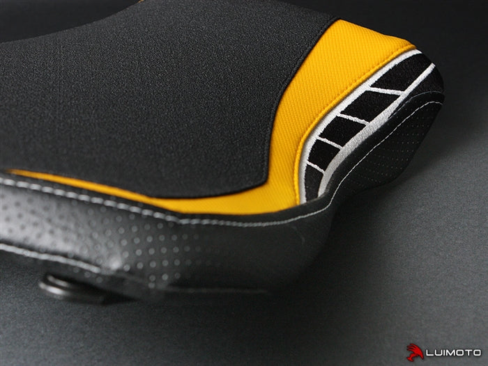 Funda de asiento delantero Luimoto, edición aniversario para Yamaha R1 2015-2024, Edge Yellow