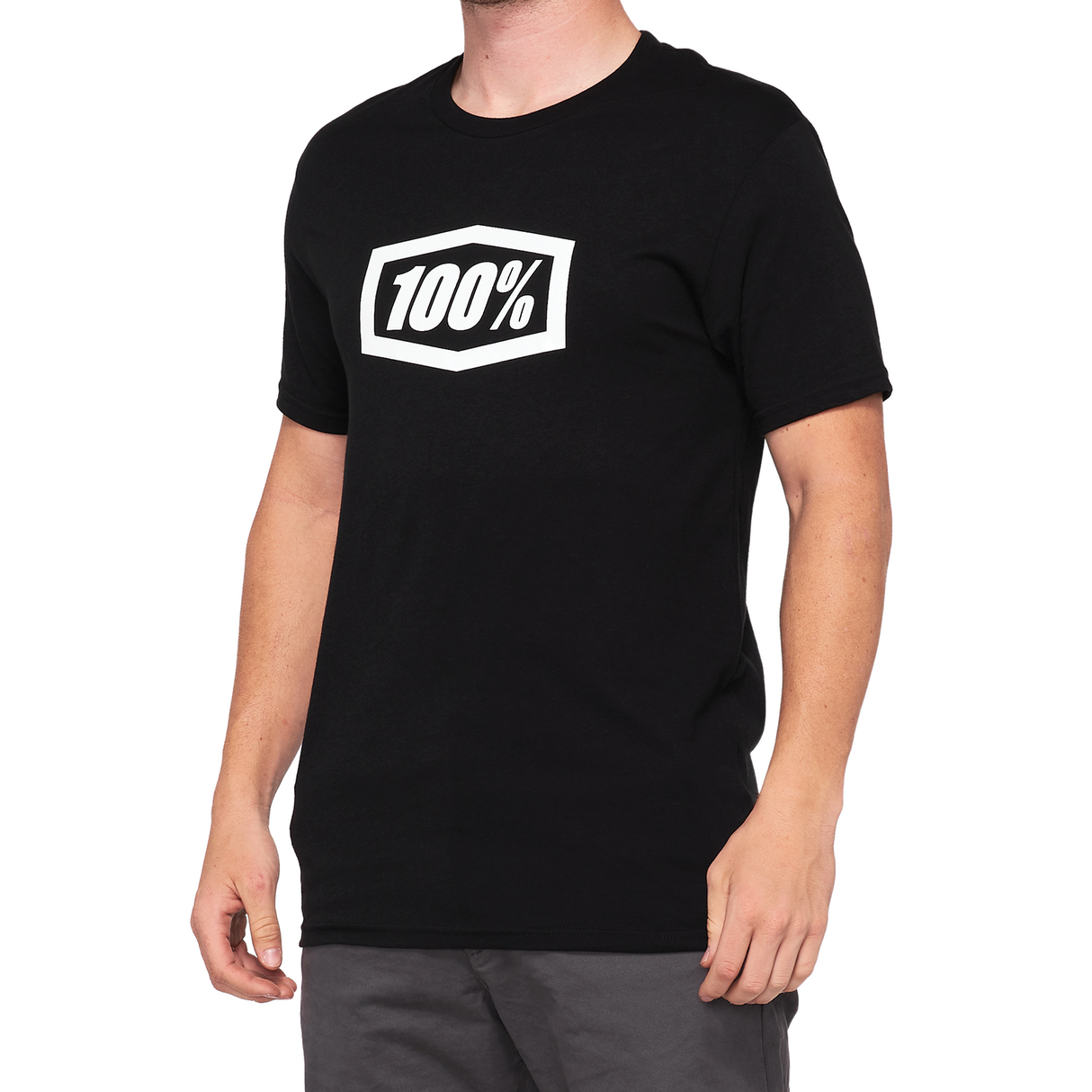 Camiseta 100% 100% Icon - Negra - Talla grande 20000-00022