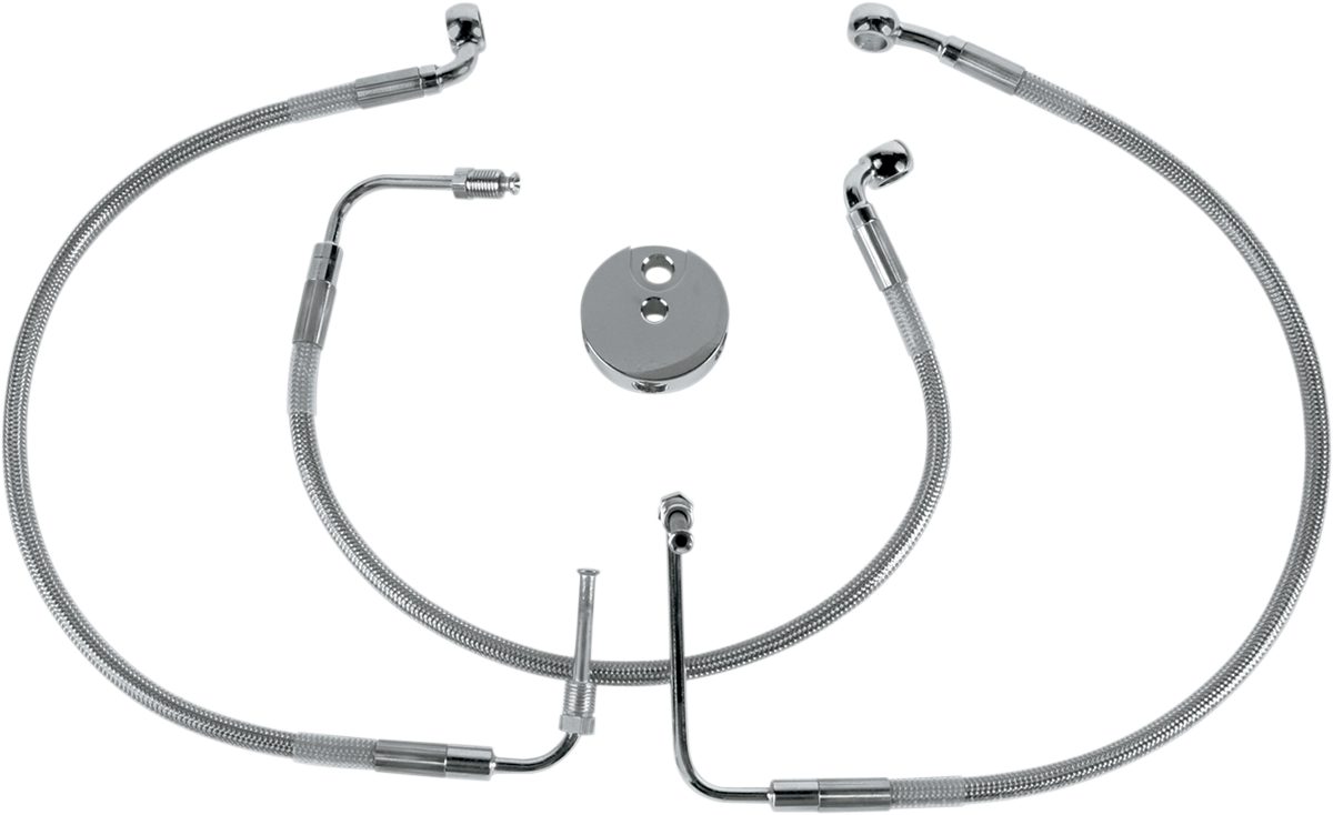 Línea de freno DRAG SPECIALTIES - Delantera (Inferior/Superior) - Acero inoxidable 640312
