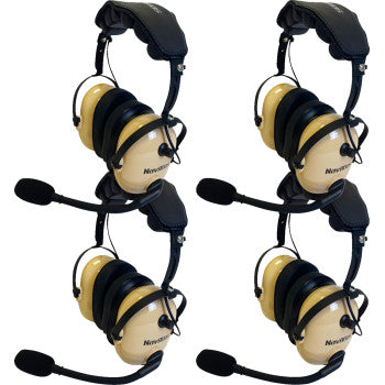 Kit de intercomunicador/radio y auriculares NAVATLAS - 4 plazas - Beige NI2ROHBE4