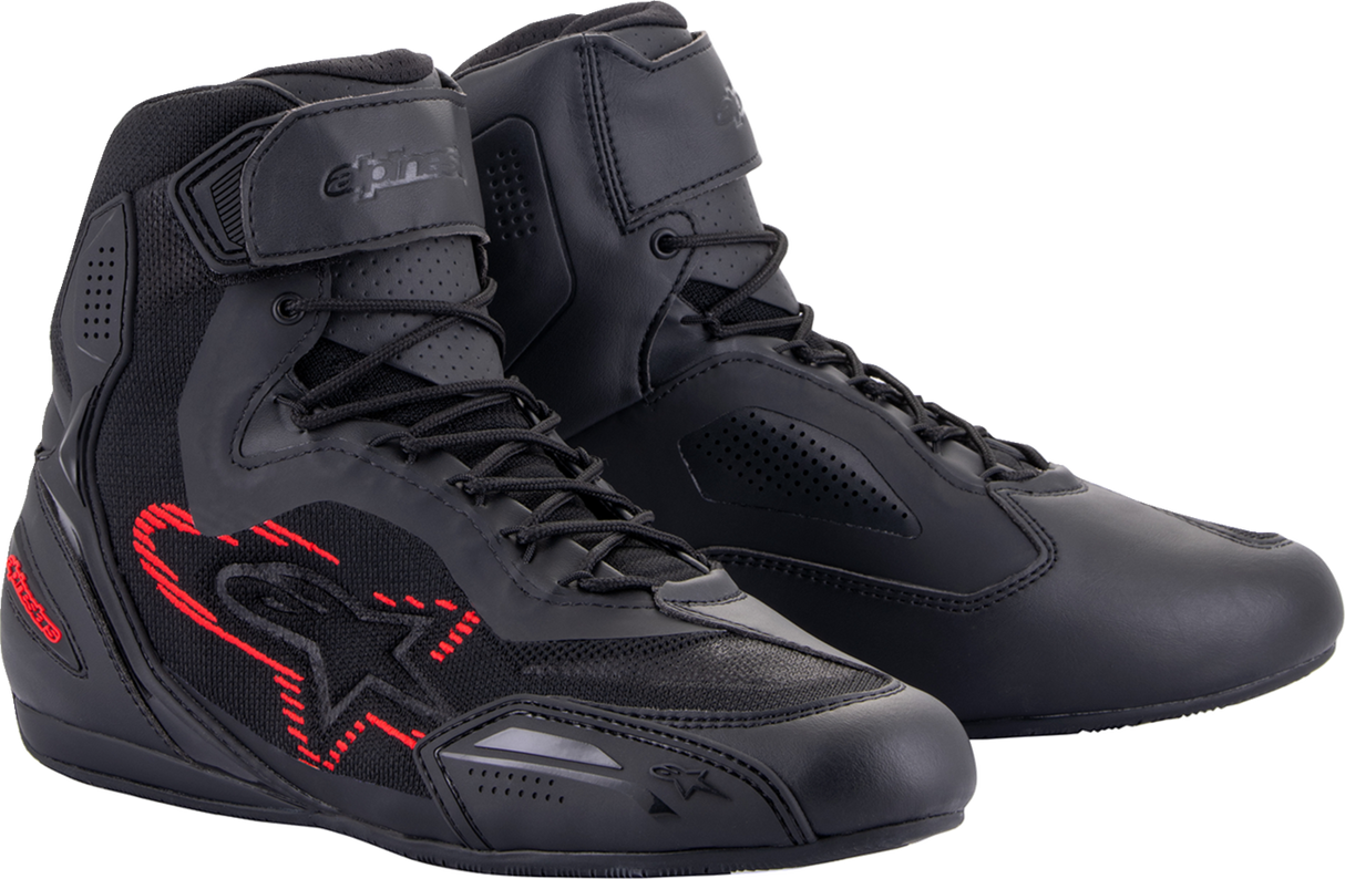 Zapatillas ALPINESTARS Faster-3 Rideknit® - Negro/Gris/Rojo - Talla 12 de EE. UU. 2510319-1993-12