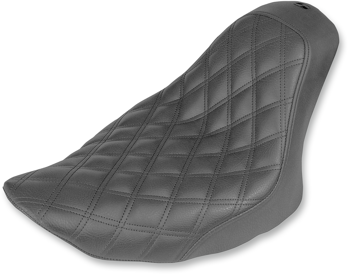 Asiento individual SADDLEMEN Renegade - Costuras enrejadas - Negro - FXST 806-12-002LS