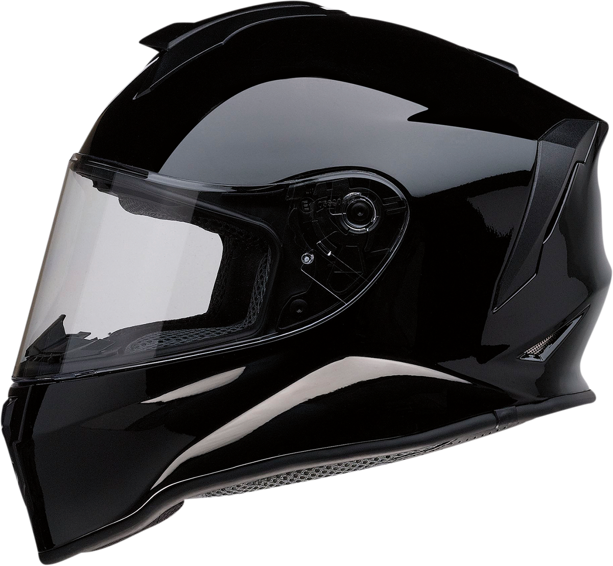 Casco de motocicleta Z1R Youth Warrant - Negro brillante - Grande 0102-0244