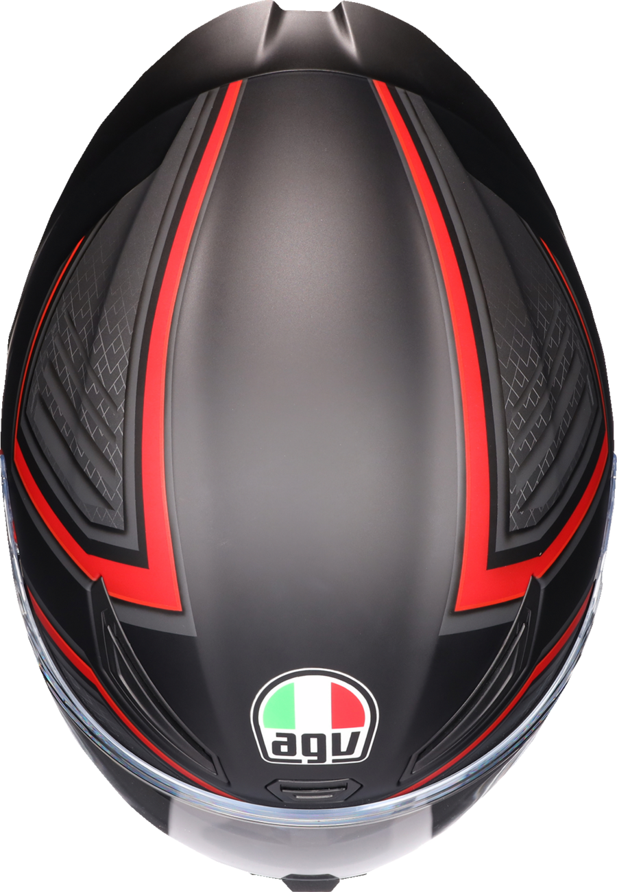Casco de moto AGV K1 S - Sling - Negro mate/Rojo - 2XL 2118394003-038-XXL
