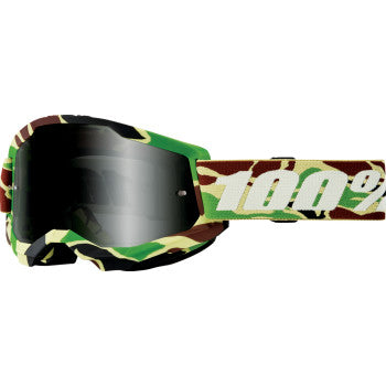100% Strata 2 Sand Goggles - War Camo - Smoke 50030-00006