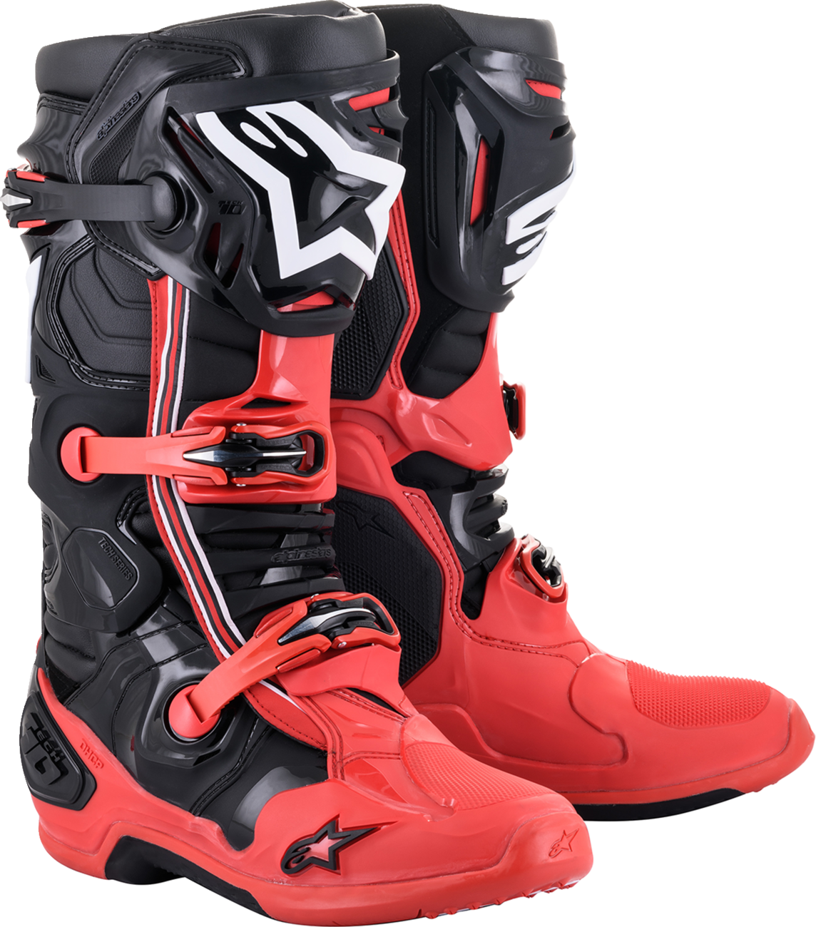 Botas ALPINESTARS Tech 10 Acumen - Negro/Rojo - Talla 12 (EE. UU.) 2010020-312-12