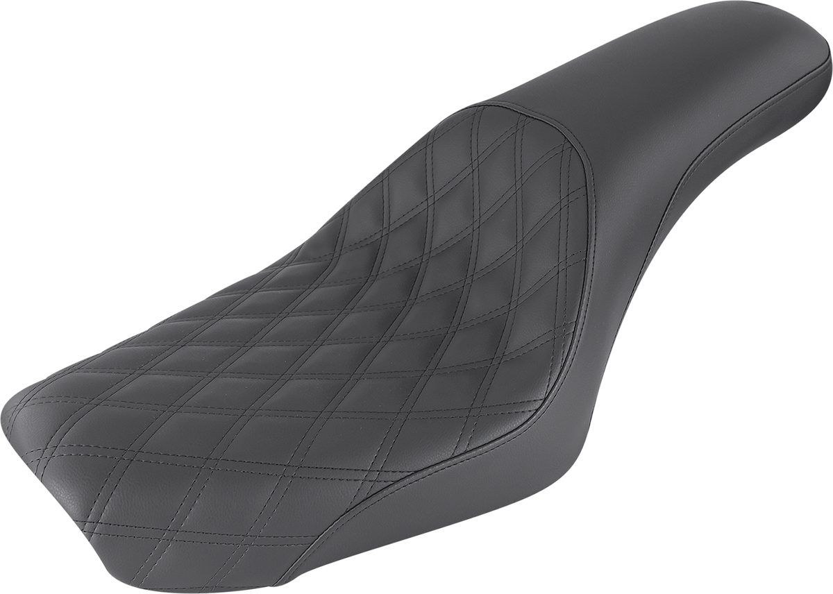 Asiento SADDLEMEN Profiler - Delantero enrejado/Trasero liso - Negro - FXDWG '04-'05 804-05-149