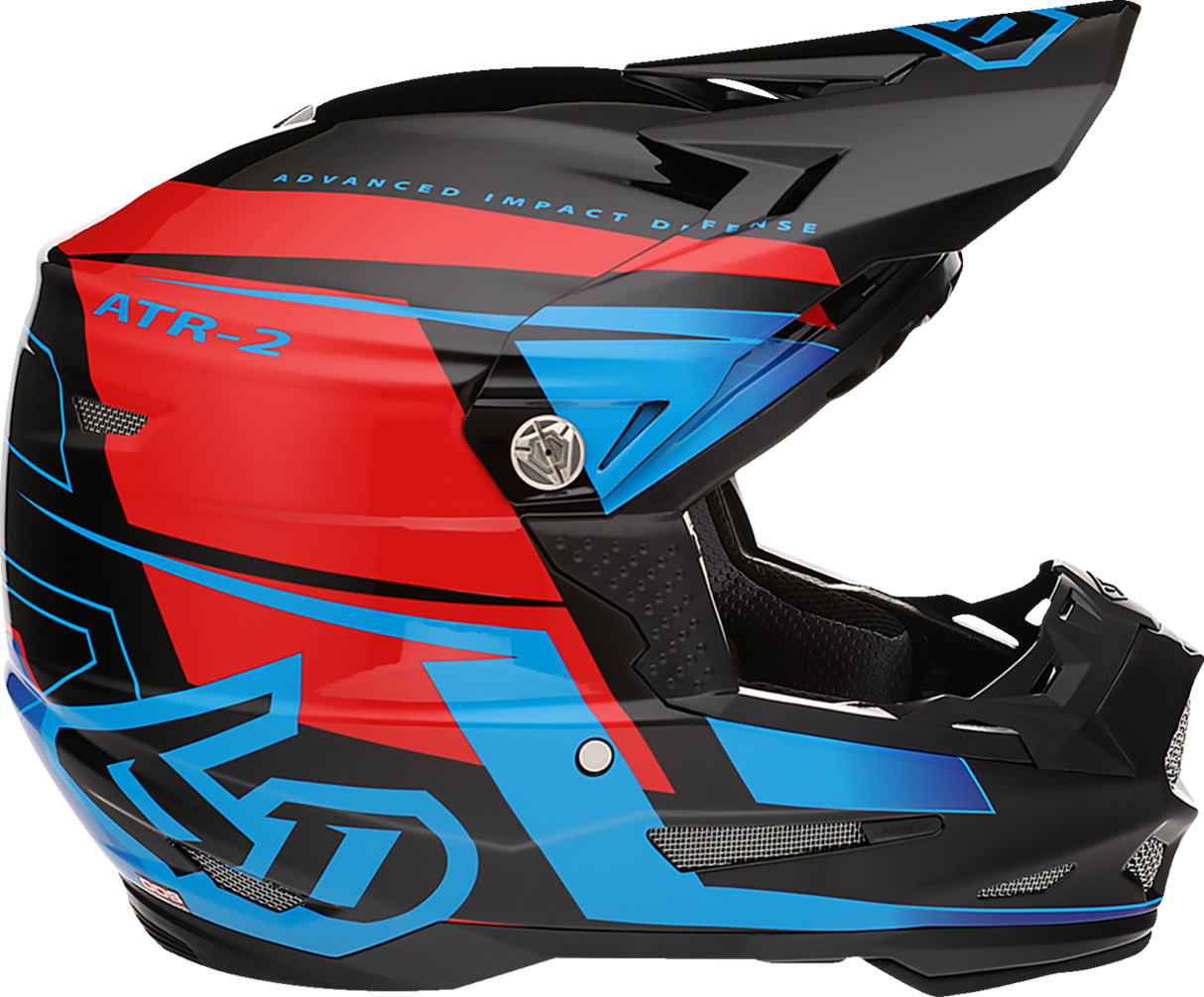 Casco de motocicleta 6D ATR-2 - Mach - Azul/Rojo/Negro - Talla pequeña 12-3315