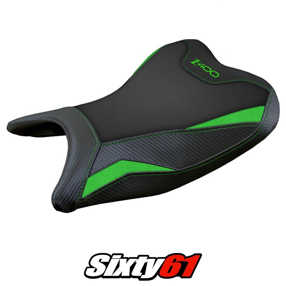 Kawasaki Z400 2018-2023 Seat Cover Tappezzeria Italia TPZ in Front Comfort Green