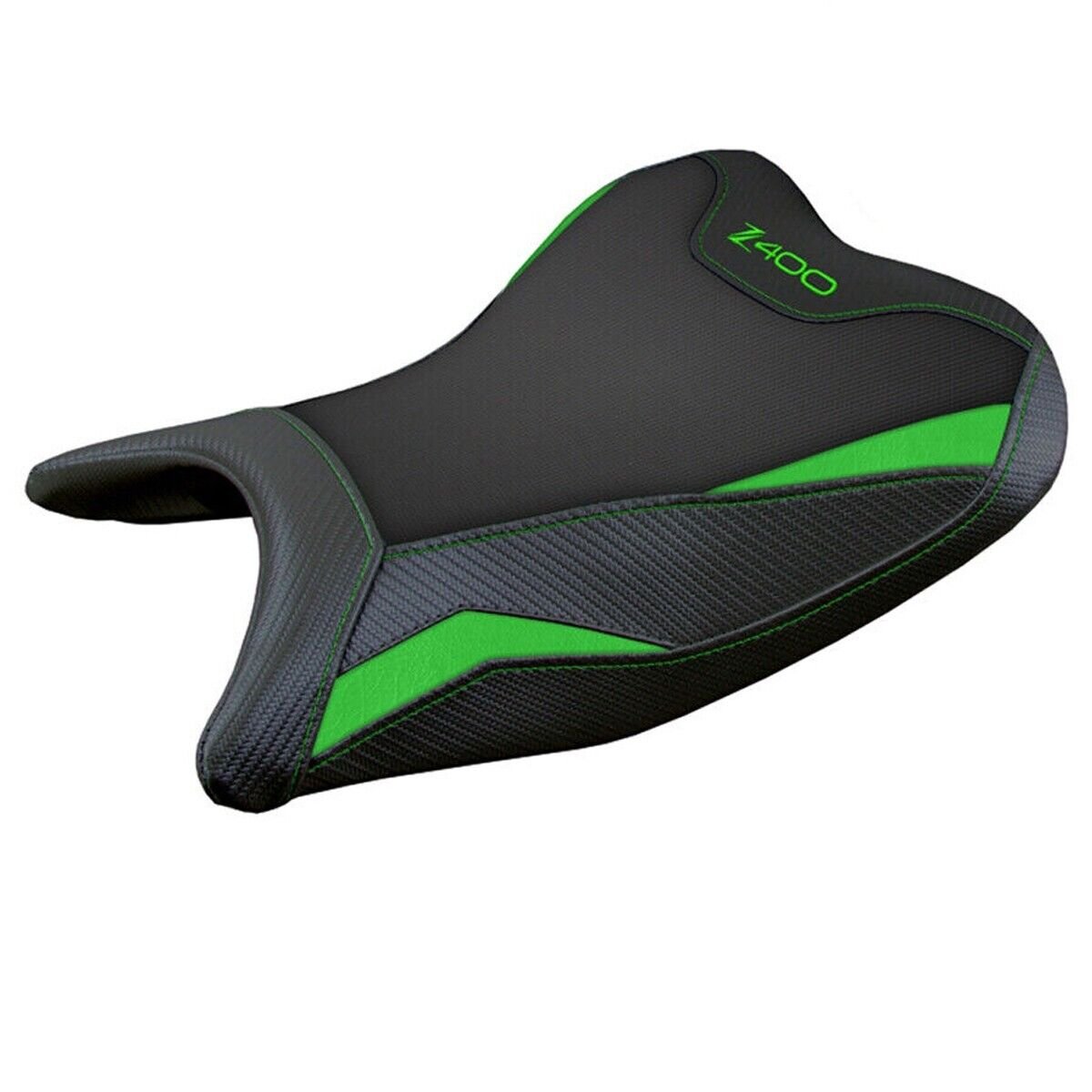 Kawasaki Z400 2018-2023 Seat Cover Tappezzeria Italia TPZ in Front Comfort Green