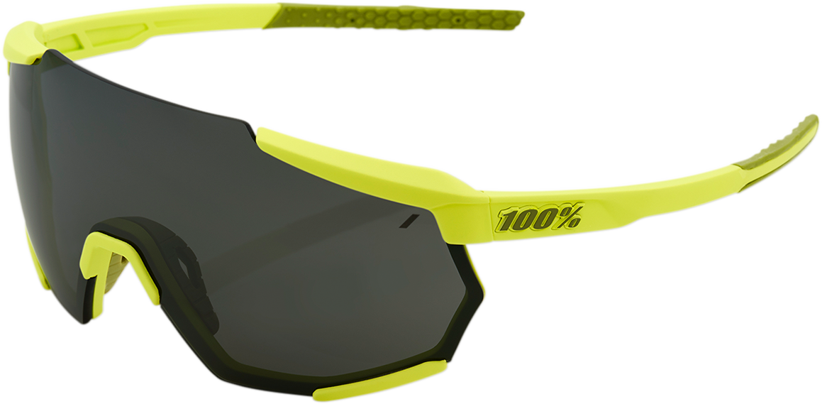 Gafas de sol 100% Racetrap - Amarillo - Lente de espejo negra 61037-004-61