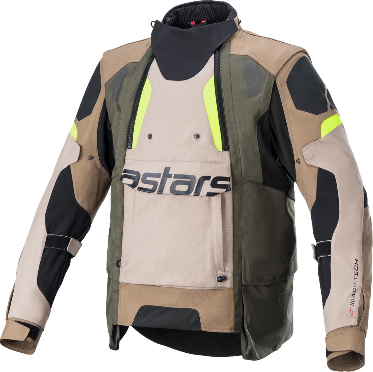 Chaqueta ALPINESTARS Halo Drystar® - Negro/Arena/Amarillo - Grande 3204822-865-L