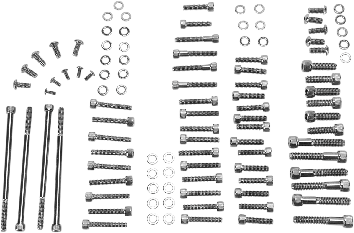Kit de pernos DRAG SPECIALTIES - Moleteado - Motor MK700BK