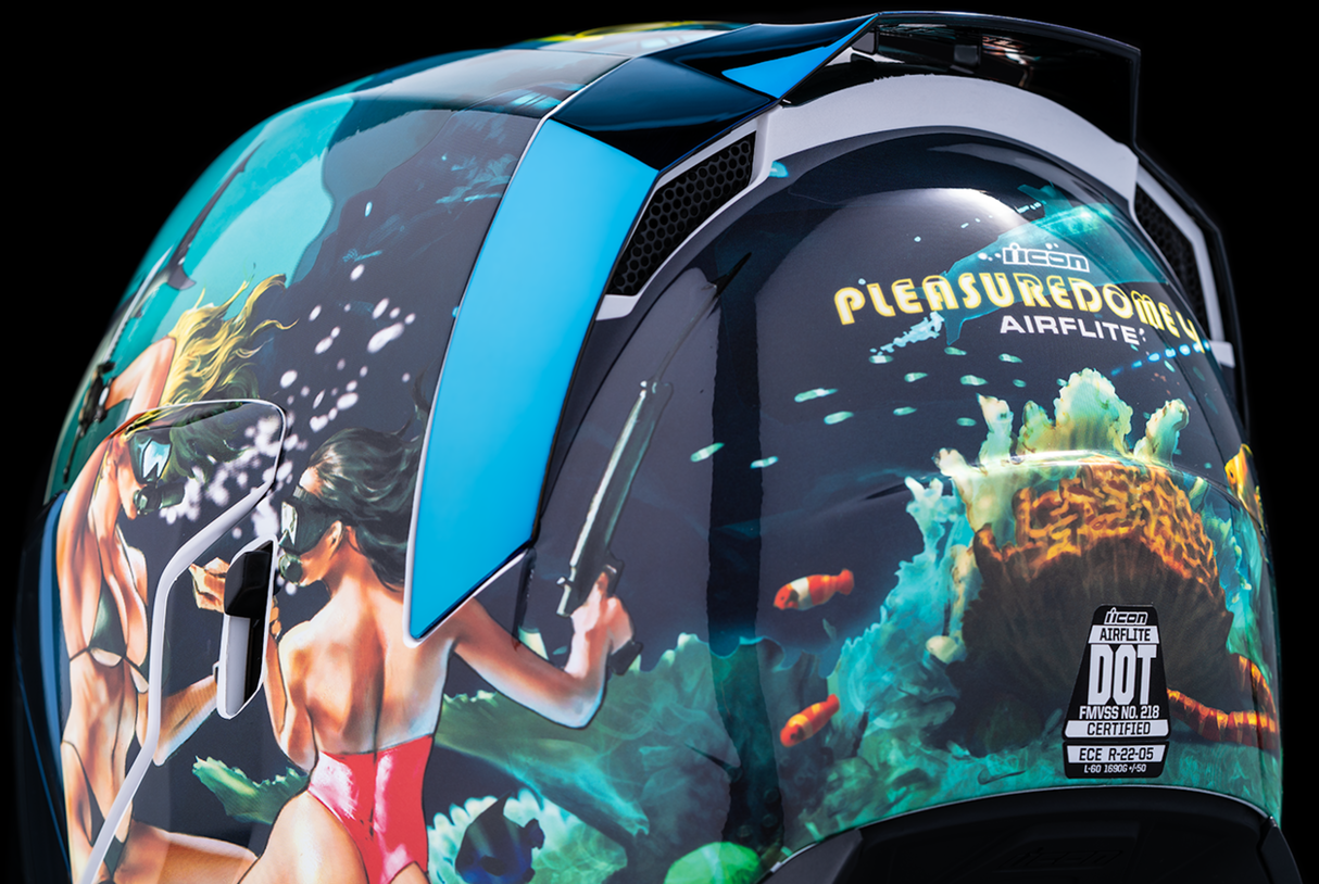 Casco ICON Airflite™ - Pleasuredome4 - Azul - XS 0101-15000