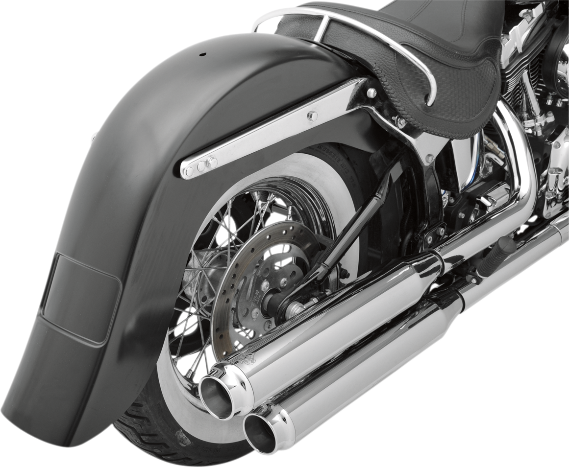 Guardabarros trasero alargado KLOCK WERKS Benchmark de 4" - Acanalado - Acero - Para aplicaciones personalizadas KWF-02-0400