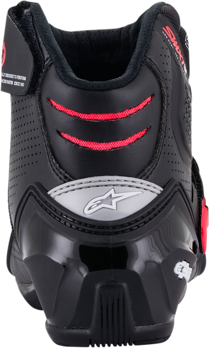 Botas ventiladas ALPINESTARS Stella SMX-1 R V2 para mujer - Negro/Rosa - Talla 6 EE. UU. / 37 UE 2224121-1839-37