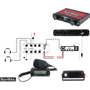 Kit de intercomunicador/auriculares NAVATLAS - 2 asientos - Beige NIO232PK