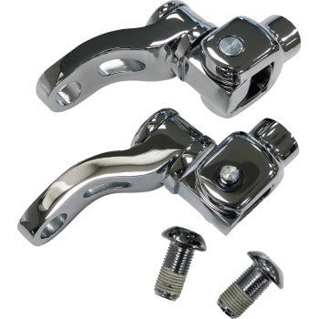 Soporte para reposapiés de pasajero de DRAG SPECIALTIES - Ajustable - Cromado 1620-2476