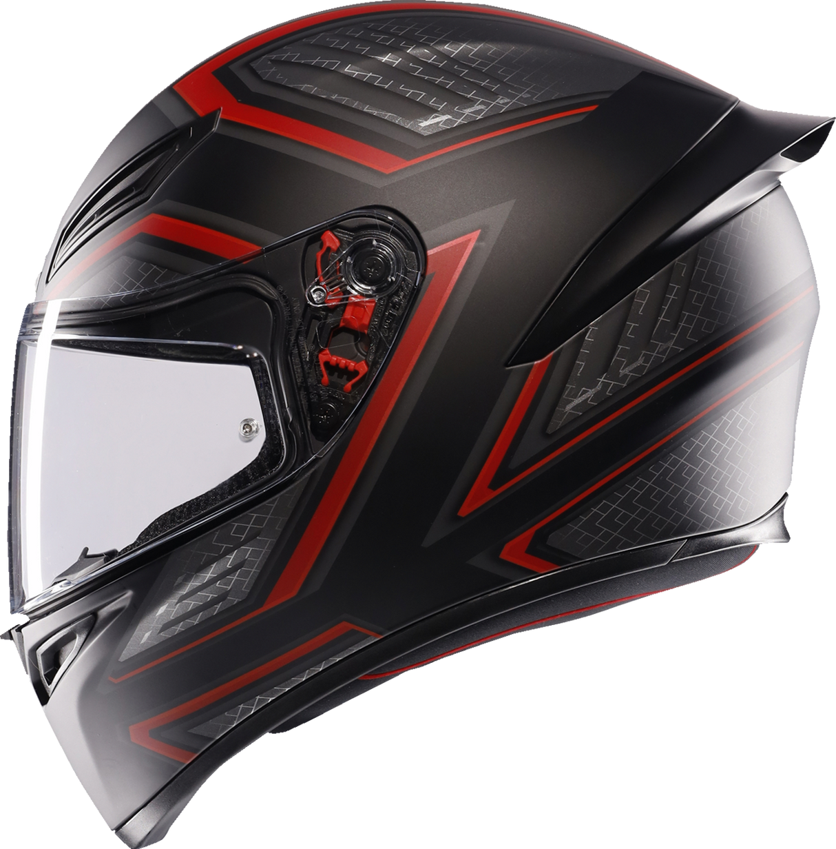 Casco de moto AGV K1 S - Sling - Negro mate/Rojo - 2XL 2118394003-038-XXL