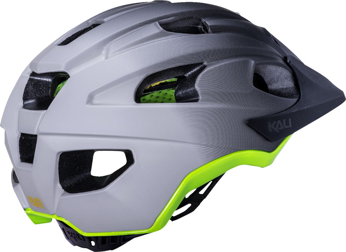 Casco de bicicleta KALI Pace - Fade - Negro/Gris/Amarillo Fluorescente - L/XL 0221722117