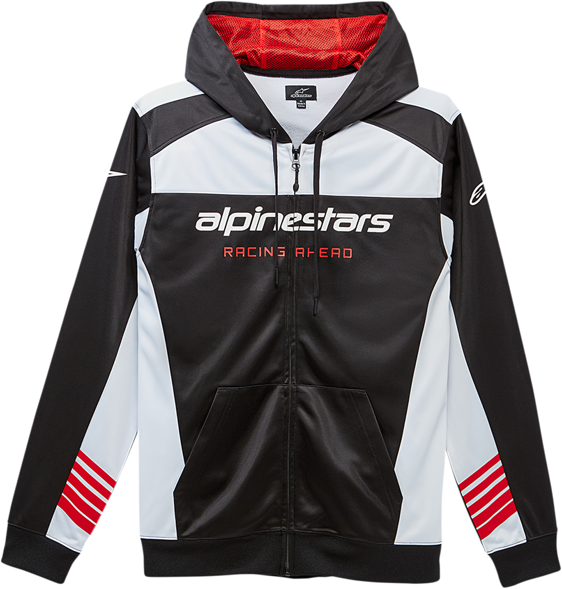 Sudadera con capucha ALPINESTARS Sessions II - Negro/Blanco - Talla grande 1230531001020L