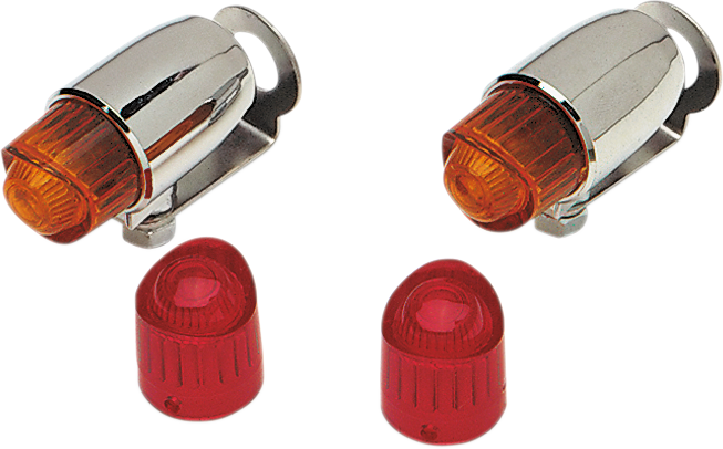 Lente de repuesto para luces de poni DRAG SPECIALTIES - Roja 12-6052-L-HC3
