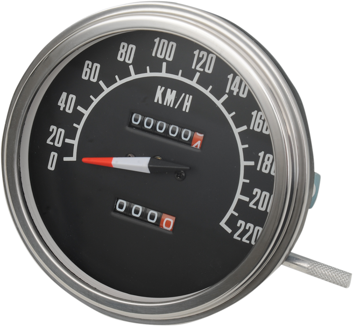 ESPECIALIDADES DE DRAG VELOCÍMETRO KM/H 5" FL-Style 1:1 - Esfera negra '68-'84 70847KMX