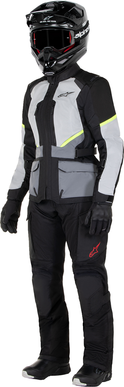 Chaqueta ALPINESTARS Stella Andes Air Drystar® para mujer - Gris hielo/Gris oscuro/Negro - Talla pequeña 3210224-9191-S