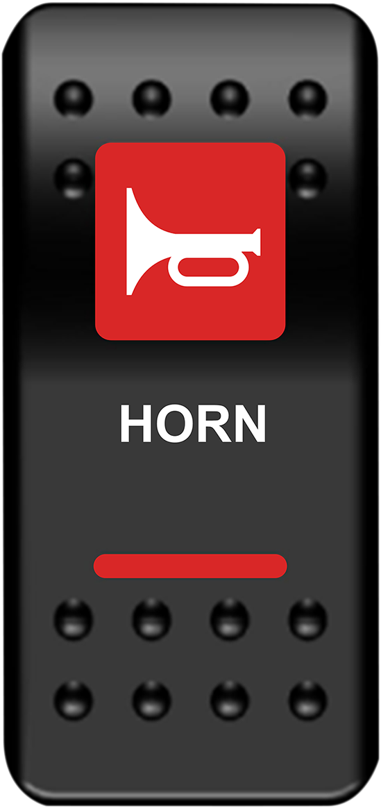 Interruptor basculante MOOSE UTILITY - Bocina - Rojo HRN-PWR-R